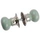 Sage Green Crackle Mortice Handle 2.25